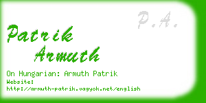patrik armuth business card